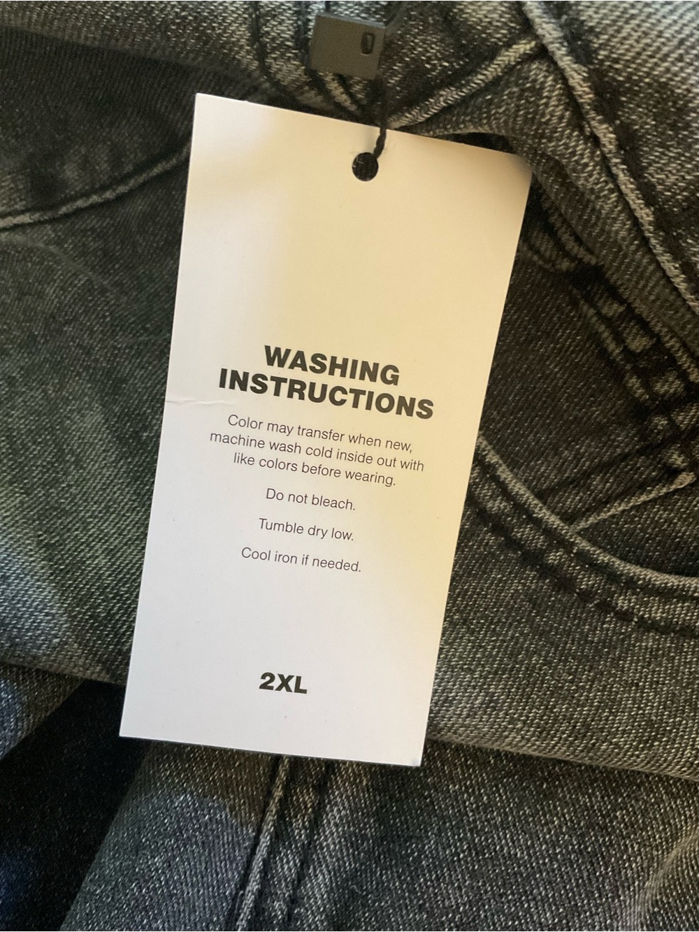 Women’s Gray Washed Denim Jean Skirt with Front Slit - NWT - Picture 6 of 9
